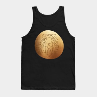 Taurus Zodiac  Metallic Gold Tank Top